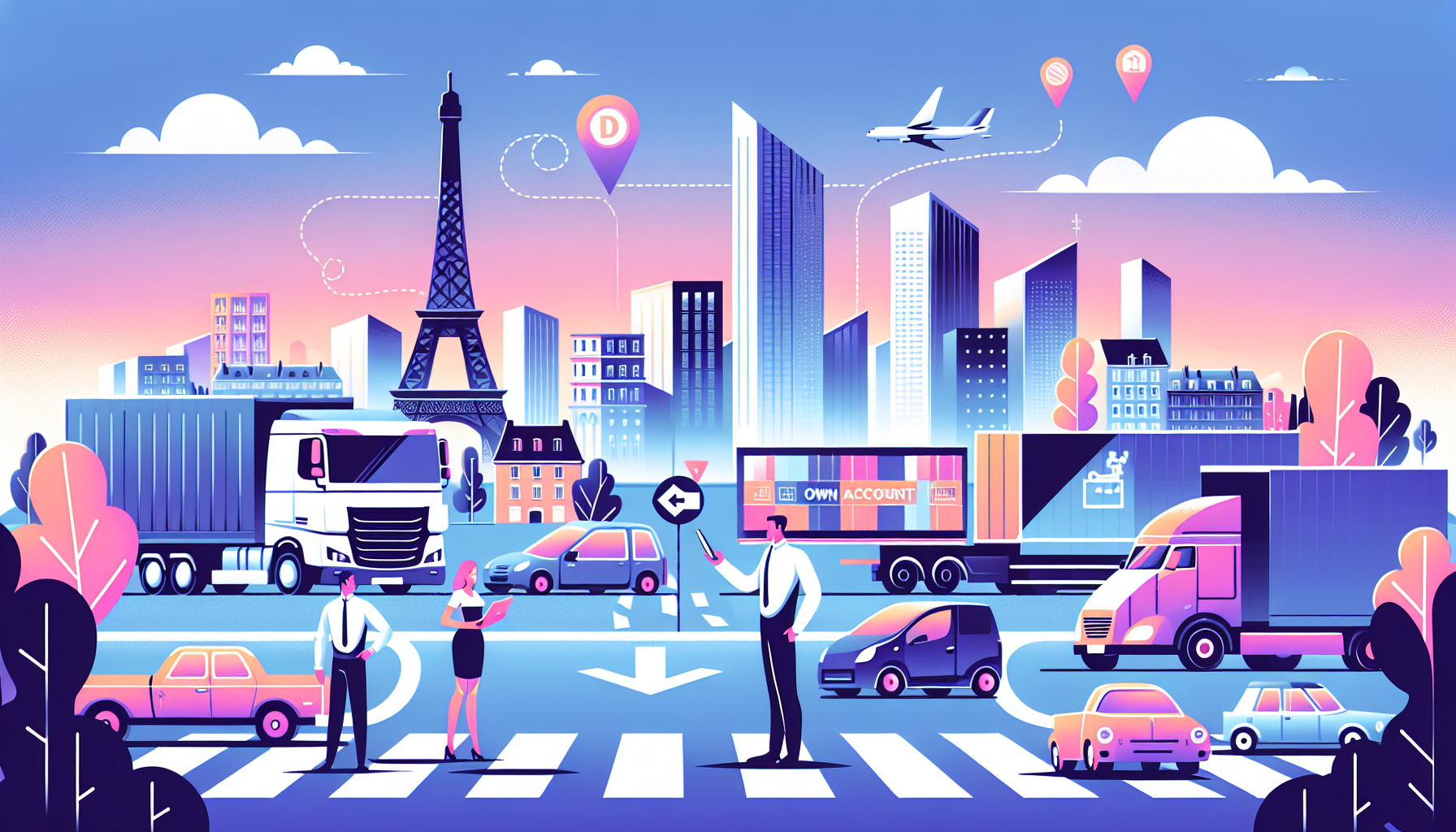 Illustration de l'article de blog Transport léger en Île-de-France : Faut-il choisir le compte propre ou pour autrui pour la capacité 3,5 t ?