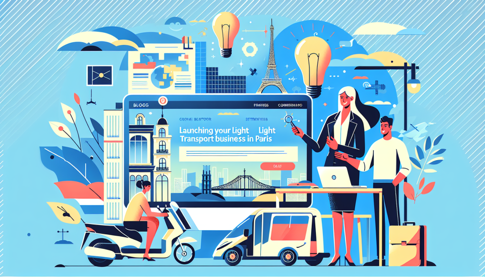 Illustration de l'article de blog Lancer son activité de transport léger à Paris : guide pour réussir en 2026